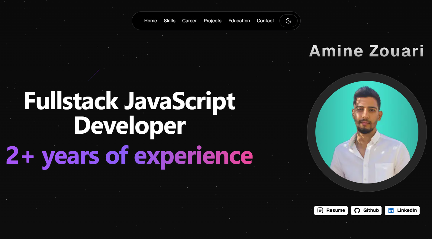 Amine Zouari | Full Stack Web Engineer